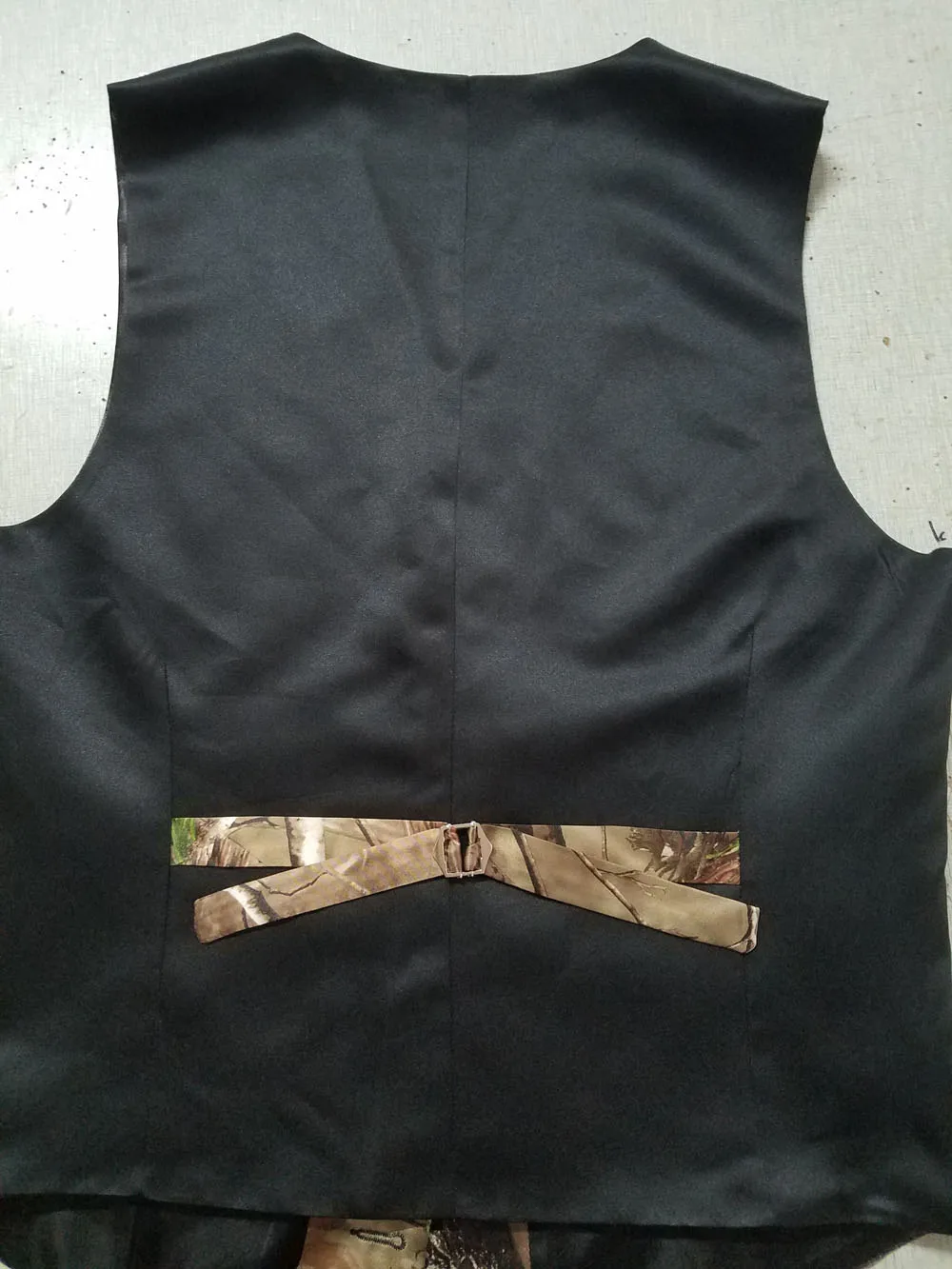 

man wedding camo formal tuxedo vest custom make free shipping