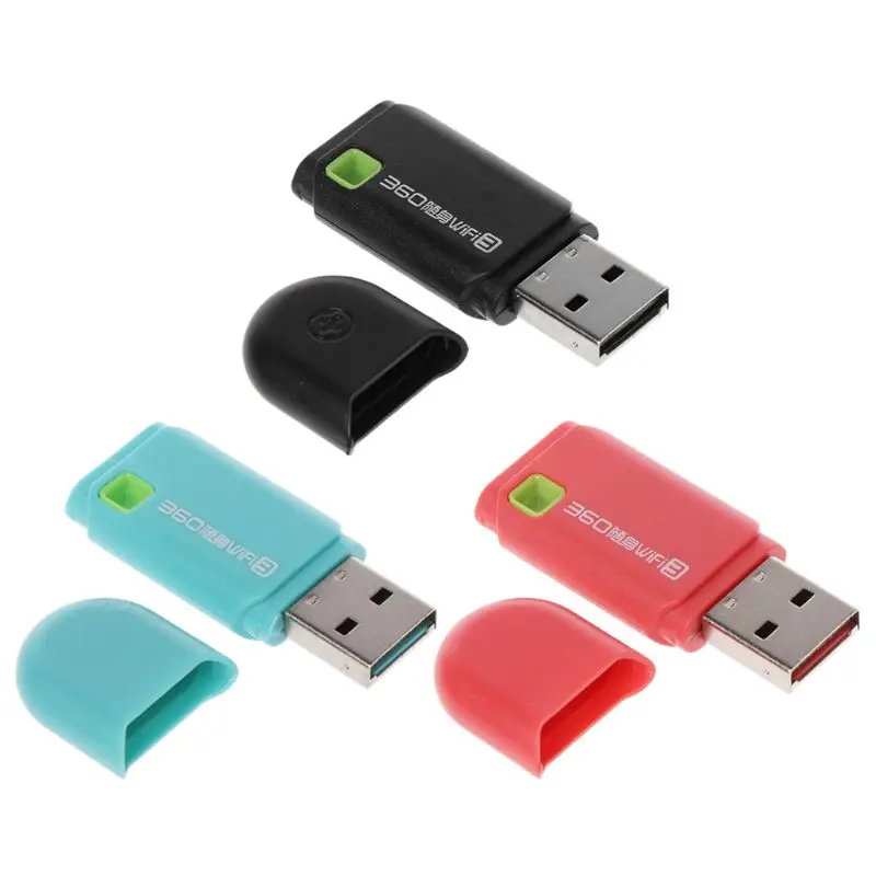 Для мини 300 Мбит/с 360 USB Беспроводной сетевая карта Wi-Fi адаптер для портативных ПК ключ Windows 10, 8, 7XP Применение