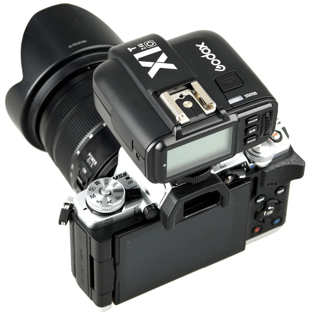 Godox X1T-O 2,4G Беспроводной ttl триггер стробоскопа 1/8000s HSS 32 channelslcd трансмиттер триггер для вспышки для цифровой камеры Olympus Panasonic