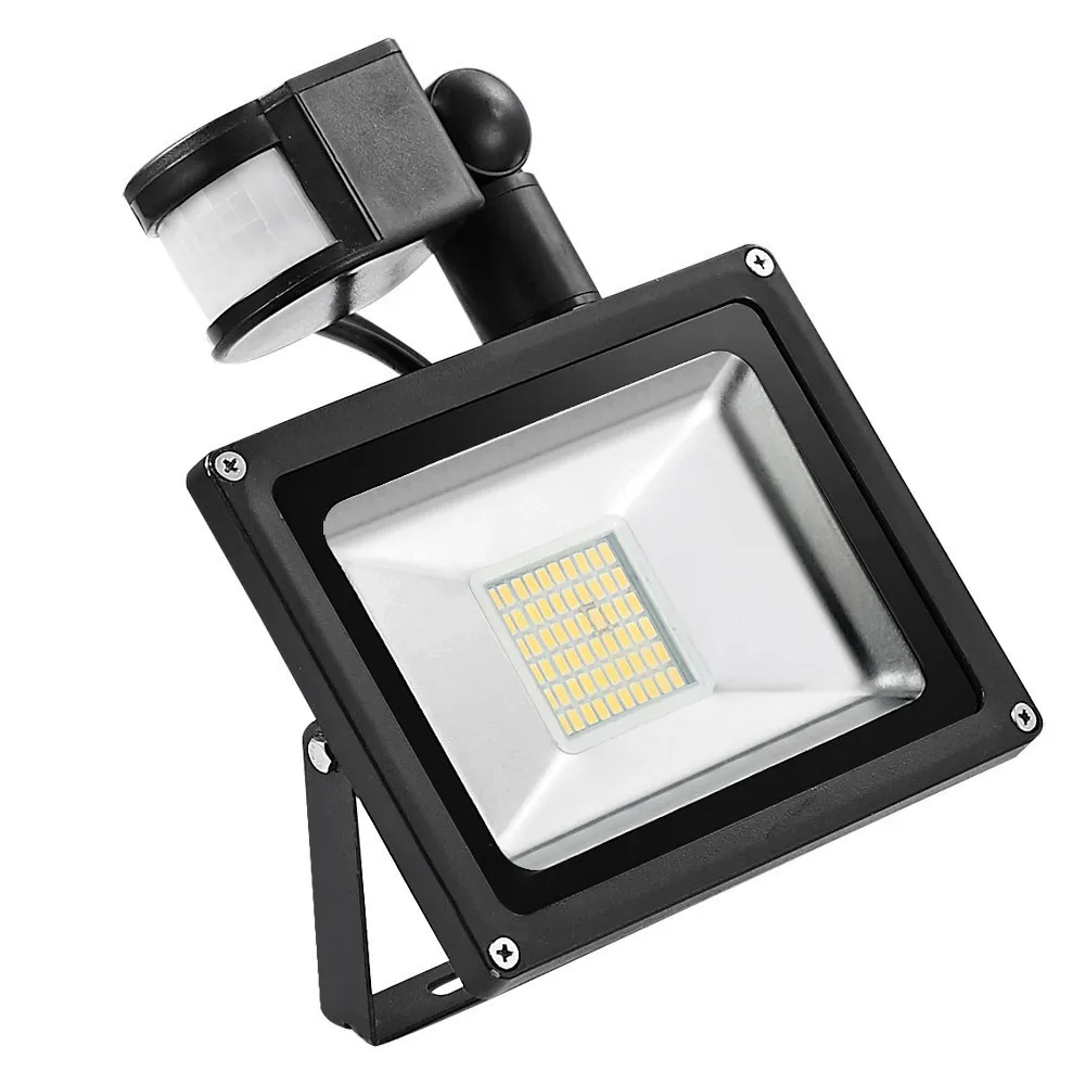 warm white 1 шт. 30 Вт 220 V-240 V Светодиодный прожектор светильник 3000LM IP65 движения PIR Сенсор Светодиодный прожектор светильник отражатель Светодиодный точечный светильник лампа для использования вне помещений светильник Инж - Испускаемый цвет: warm white