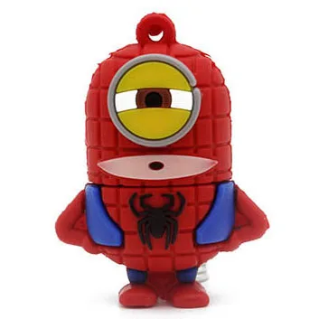 T3 JASTER мультфильм маленький желтый человек Супермен Usb флэш-накопитель 4 ГБ 8 ГБ флэш-накопитель Usb 16 ГБ 32 ГБ Usb 2,0 U диск Memory Stick U - Цвет: T3