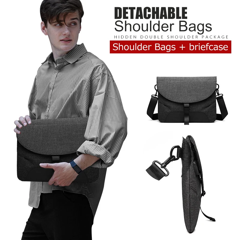 Мужская холщовая Съемная сумка-мессенджер Высококачественная