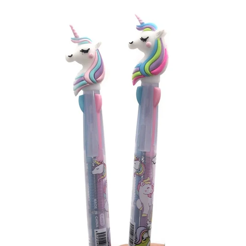 2Pcs Random Design 2 шт./партия, 3 цвета, Kawaii, красивая шариковая ручка, мультфильм, 0,5 мм, шариковая ручка, канцелярские принадлежности, офисные принадлежности, школьные принадлежности - Цвет: 2Pcs Random Design