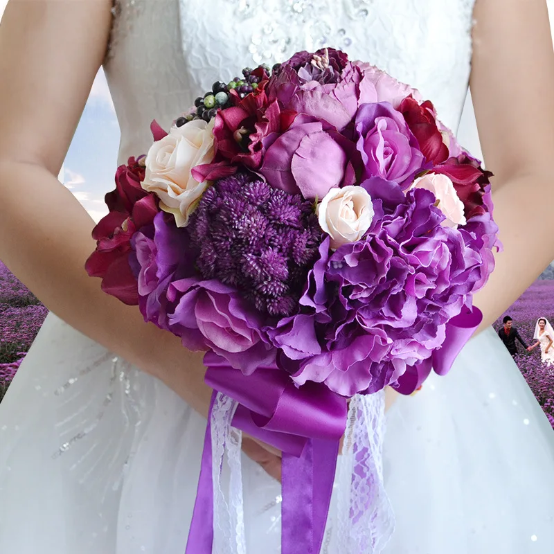 Женский свадебный букет для невесты свадебные цветы букеты романтическая брошь