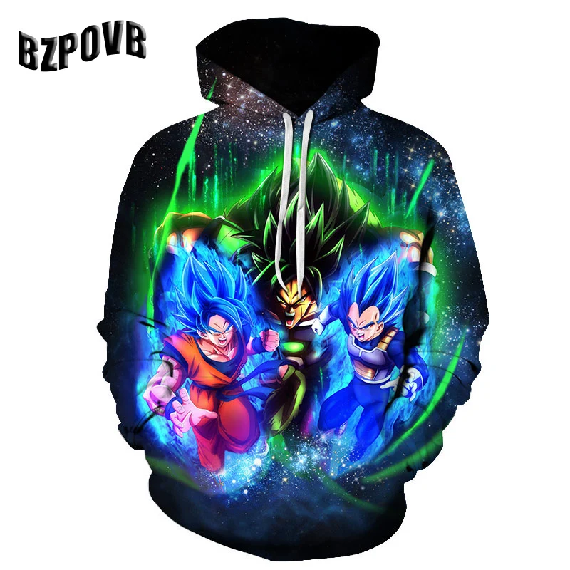 Новая мода, драконий жемчуг, 3D принт, свитер с капюшоном для мужчин и женщин, тюрбан, толстовка в стиле хип-хоп, пуловер с карманами