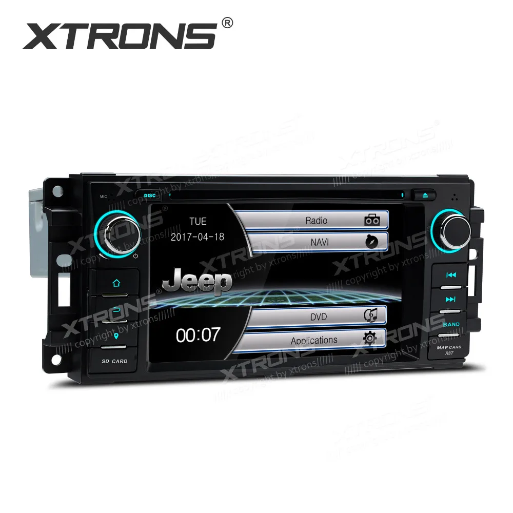 XTRONS 6 2 дюймов 1 din gps навигация Радио стерео автомобильный DVD плеер для Jeep Commander Wrangler
