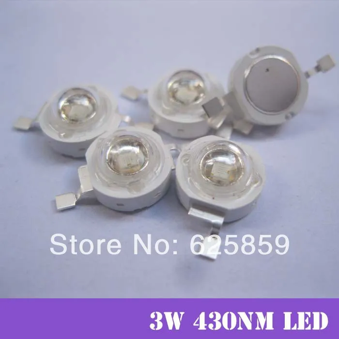 10 шт. ультрафиолетовые светодиодные лампы 3 Вт нм Вт|light for|led emitter430nm led |