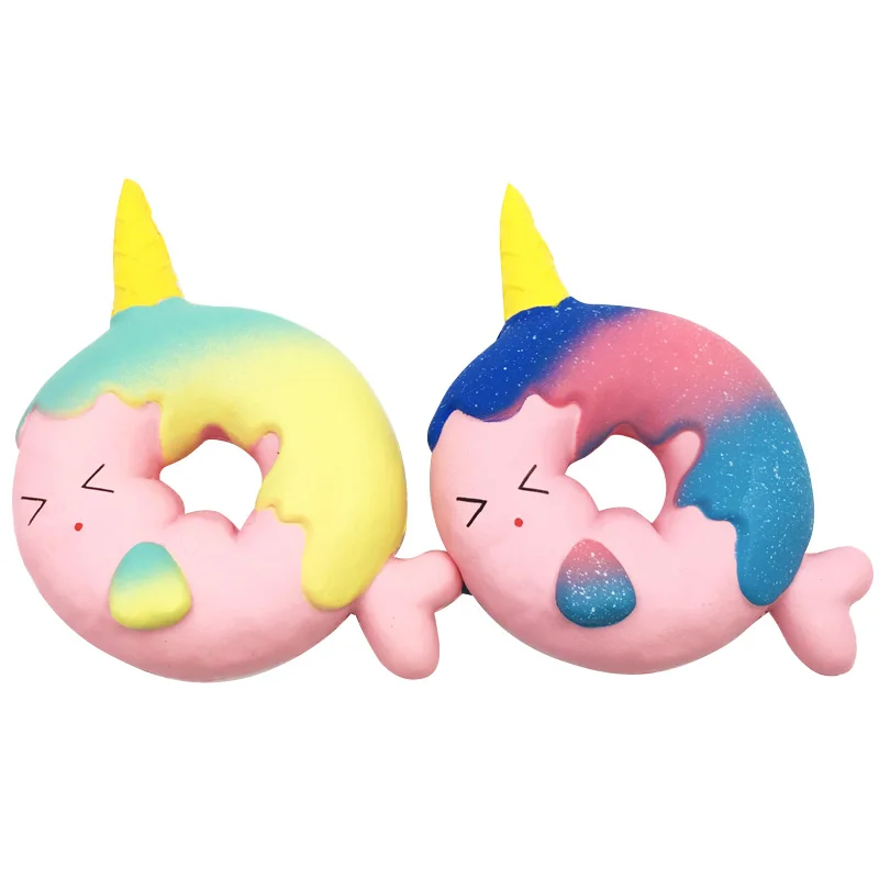 Kawaii Сжимаемый Единорог пончик радужные цвета детские сжимаемые игрушки оптом |