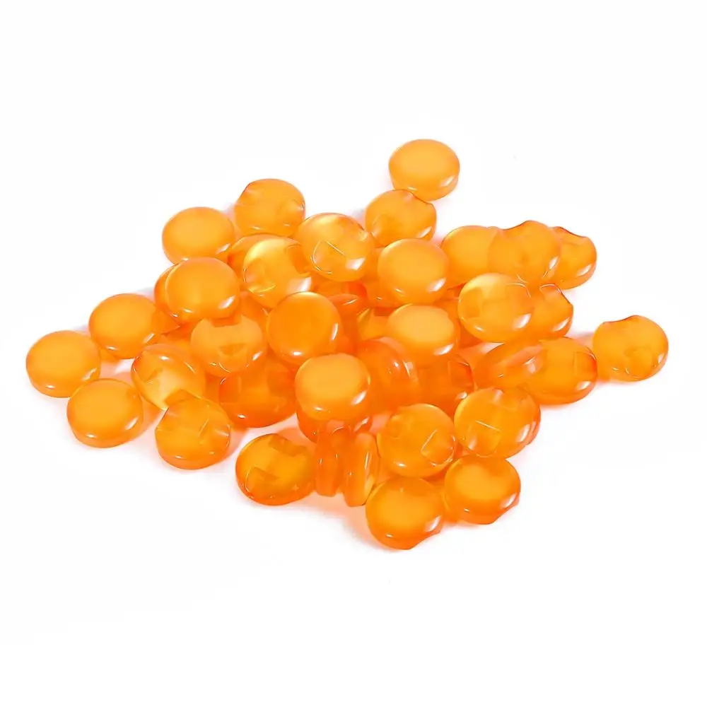 Orange 50 шт 12 мм кошачий глаз кнопки пластиковые кнопки DIY Швейные Детские аксессуары для рубашек, одежды - Color: Orange