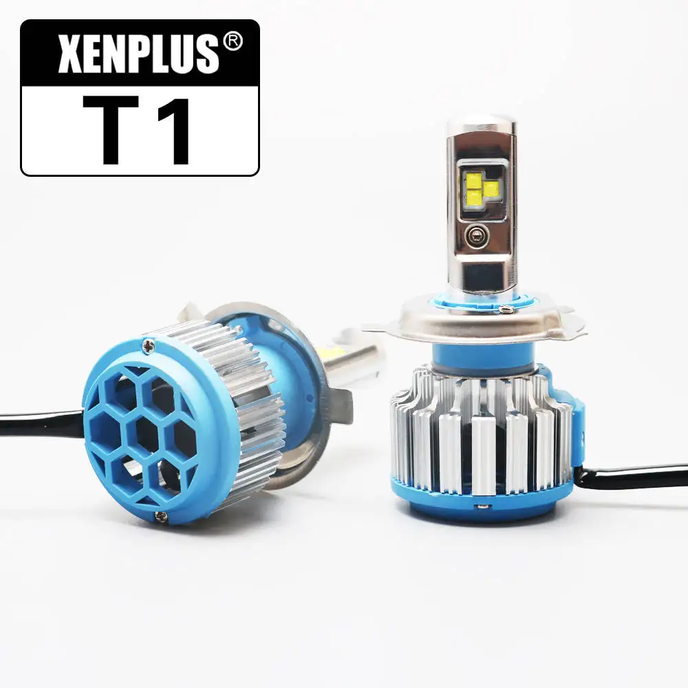 Xenplus очень яркий фонарь H7 светодиодные лампы Canbus 80 Вт 7000LM H4 H1 H3 H11 HB3 9004 9005 9006 880 Cree чип T1 противотуманных фар 12 V - Испускаемый цвет: H4 9003 HB2
