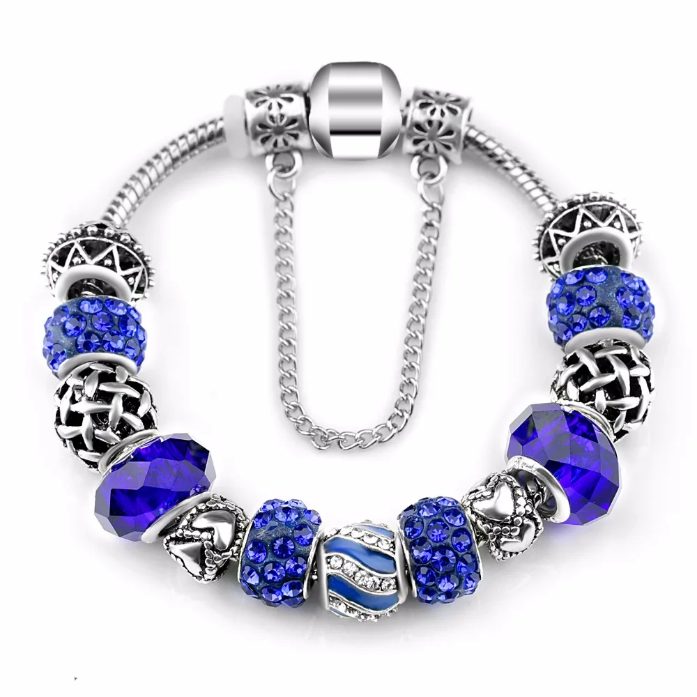 Женский браслет с бусинами из венецианского стекла|bracelets for|bracelets for women silvercharm bracelet