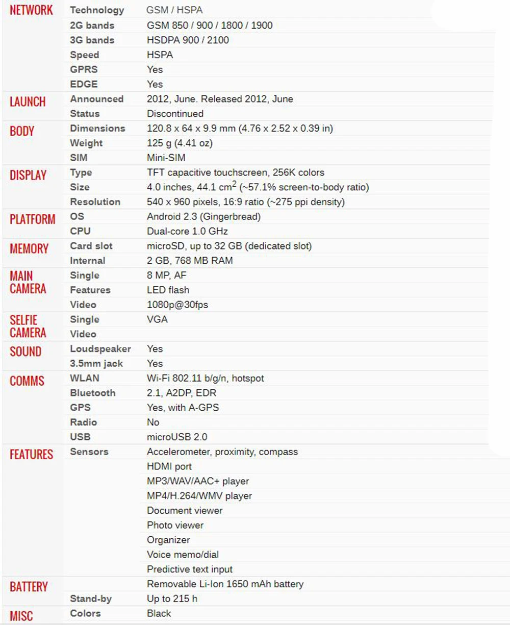 XT760 разблокированный мобильный телефон Motorola XT760 Android 4," сенсорный экран 2 Гб Rom 768 Ram сотовый телефон