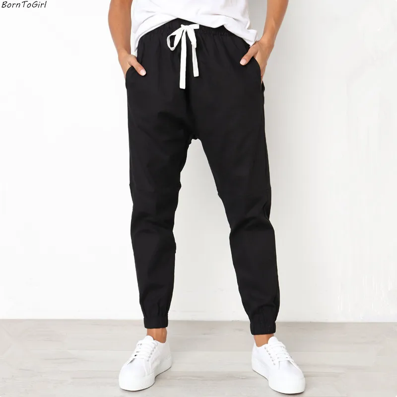 BornToGirl Casual Cargo Pants For Women Black Gray Navy Blue Green | Женская одежда