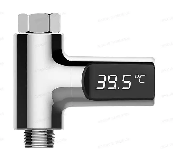 Celsius Светодиодный термометр для душа с дисплеем, самогенерирующий Электрический измеритель температуры воды, монитор для домашнего ухода за ребенком - Цвет: Celsius