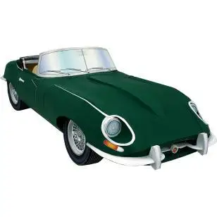 Для Jaguar E type 3D бумажная модель литье под давлением масштаб скорость колеса
