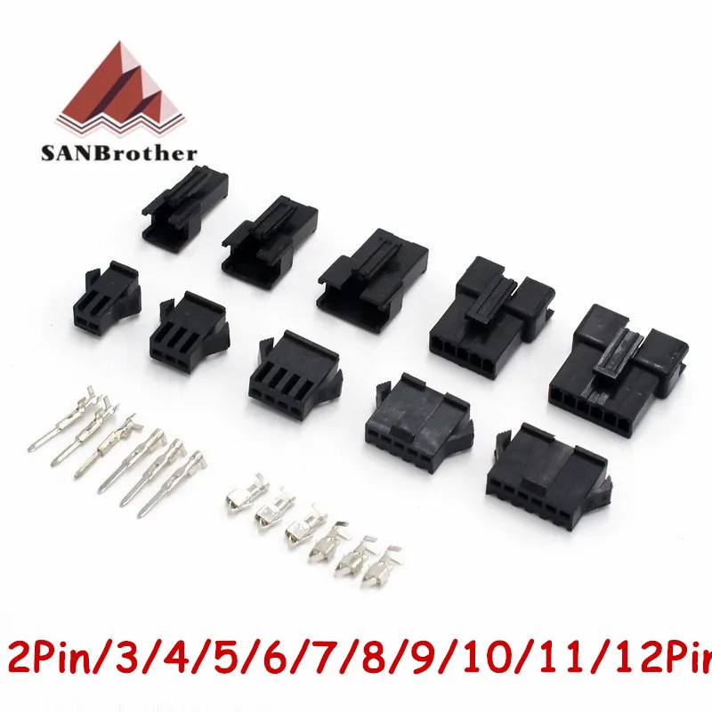 Разъемы для 3D принтера SM2/3/4/5/6/7/8/9/10/11/12 Pin Pitch 2 54 мм корпус Мама и папа + клеммы SM 2P JST