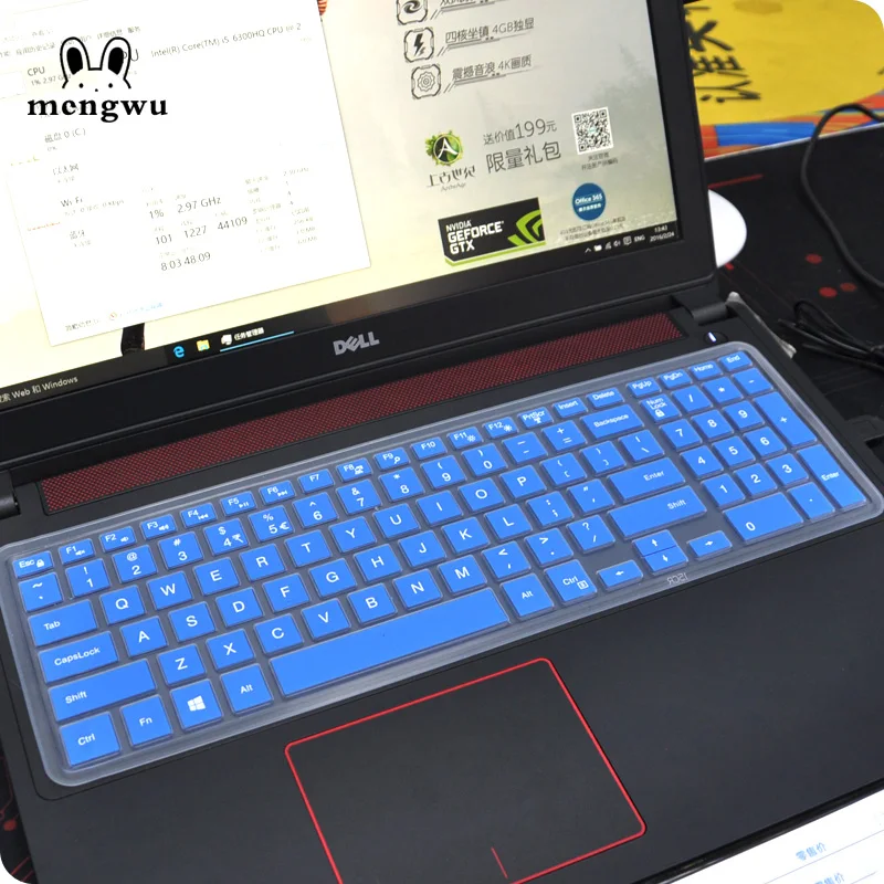 Silicone Keyboard Skin Cover Protector For Dell Inspiron 15-3542 15-5547 15C 15-3000 15-5000 series15MR 15M 15MD | Компьютеры и офис