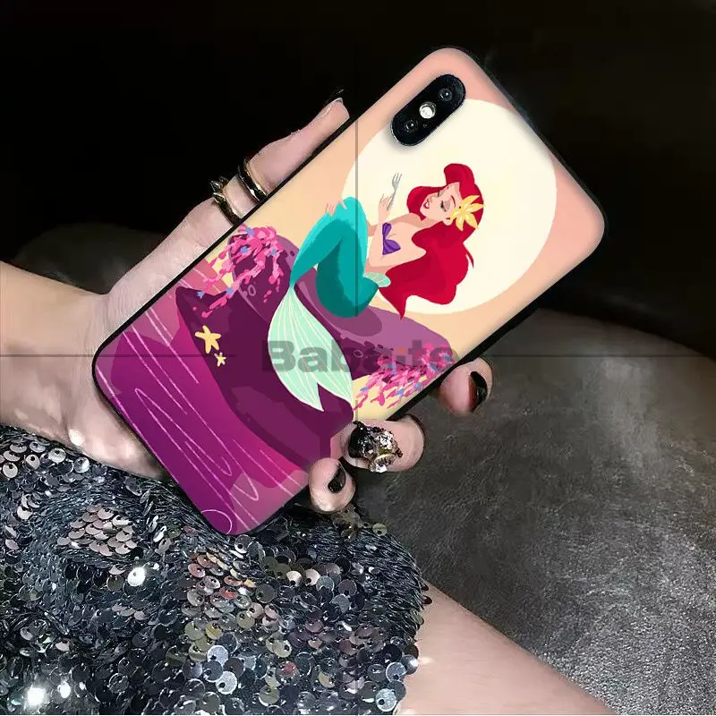 Чехол для телефона Babaite Princess Ariel Little Mermaid snow princess iPhone 8 7 6 6S Plus 5 5S SE XR X XS MAX | Мобильные