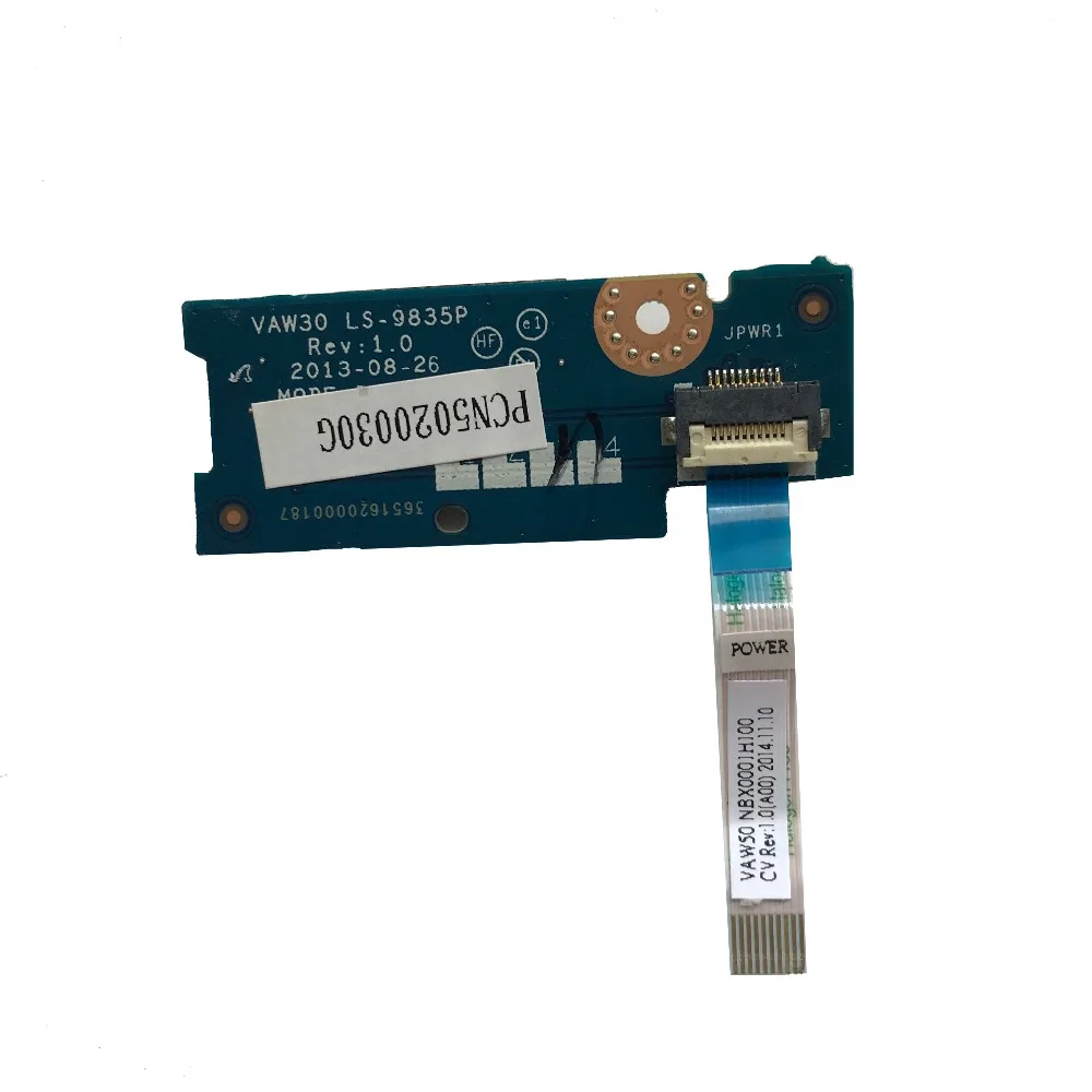 SZWXZY Оригинал для Dell E5440 E5540 Мощность кнопка включения доска с кабелем LS