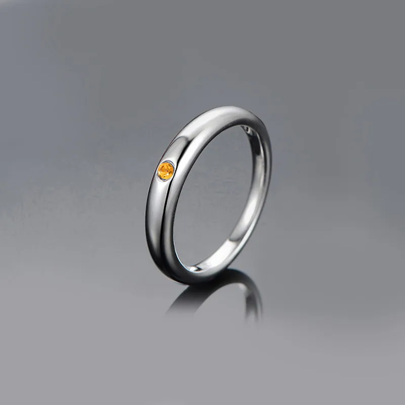 AINUOSHI, классическое кольцо с натуральным цитрином, 0.2ct, овальной огранки, драгоценные камни для помолвки, вечерние ювелирные изделия для женщин, кольцо из чистого 925 пробы серебра