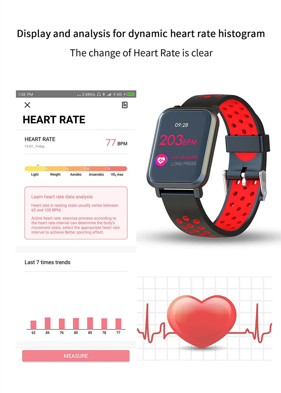 COLMI Smartwatch S9 2.5D экран Gorilla glass кровяное кислородное кровяное давление полями IP68 Водонепроницаемый трекер активности Смарт-часы
