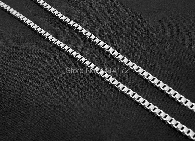 Бесплатная доставка 2 мм ожерелья из нержавеющей стали квадратная коробка цепи