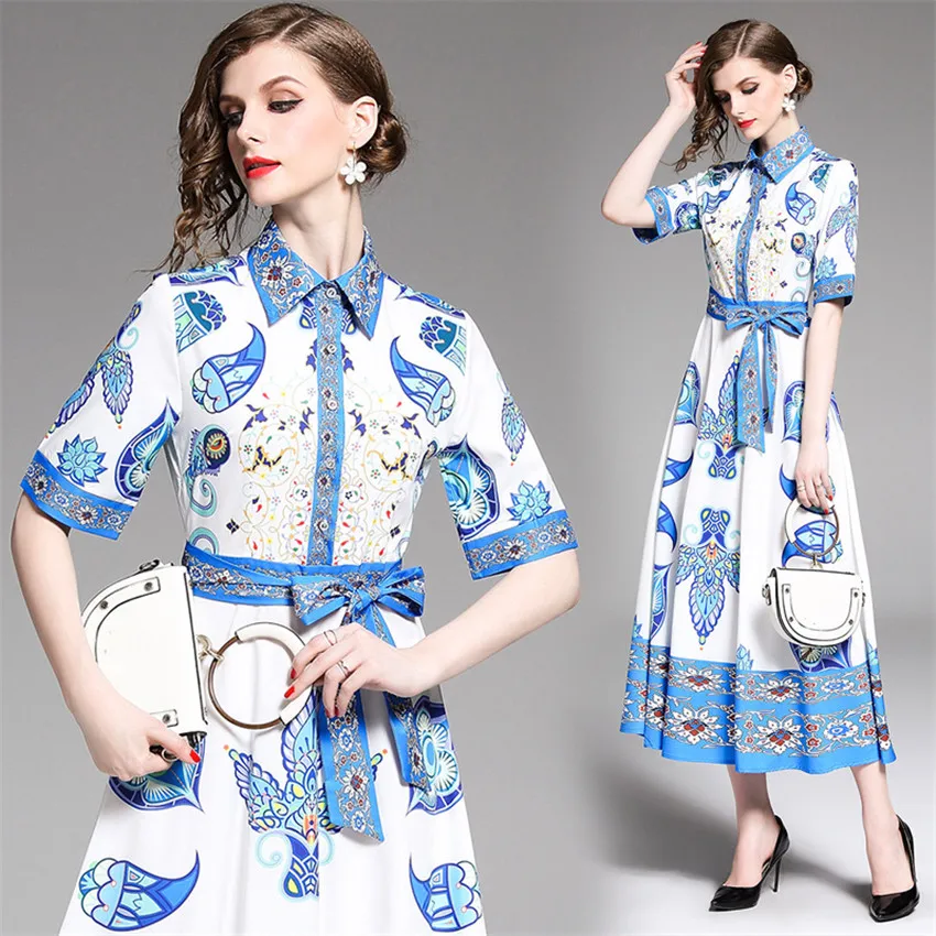 Летнее платье подиумные платья 2020 Женская качественная модная с коротким