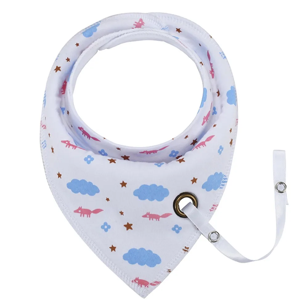 LONSANT нагрудник для новорожденных детей с мультяшным принтом Двухслойное
