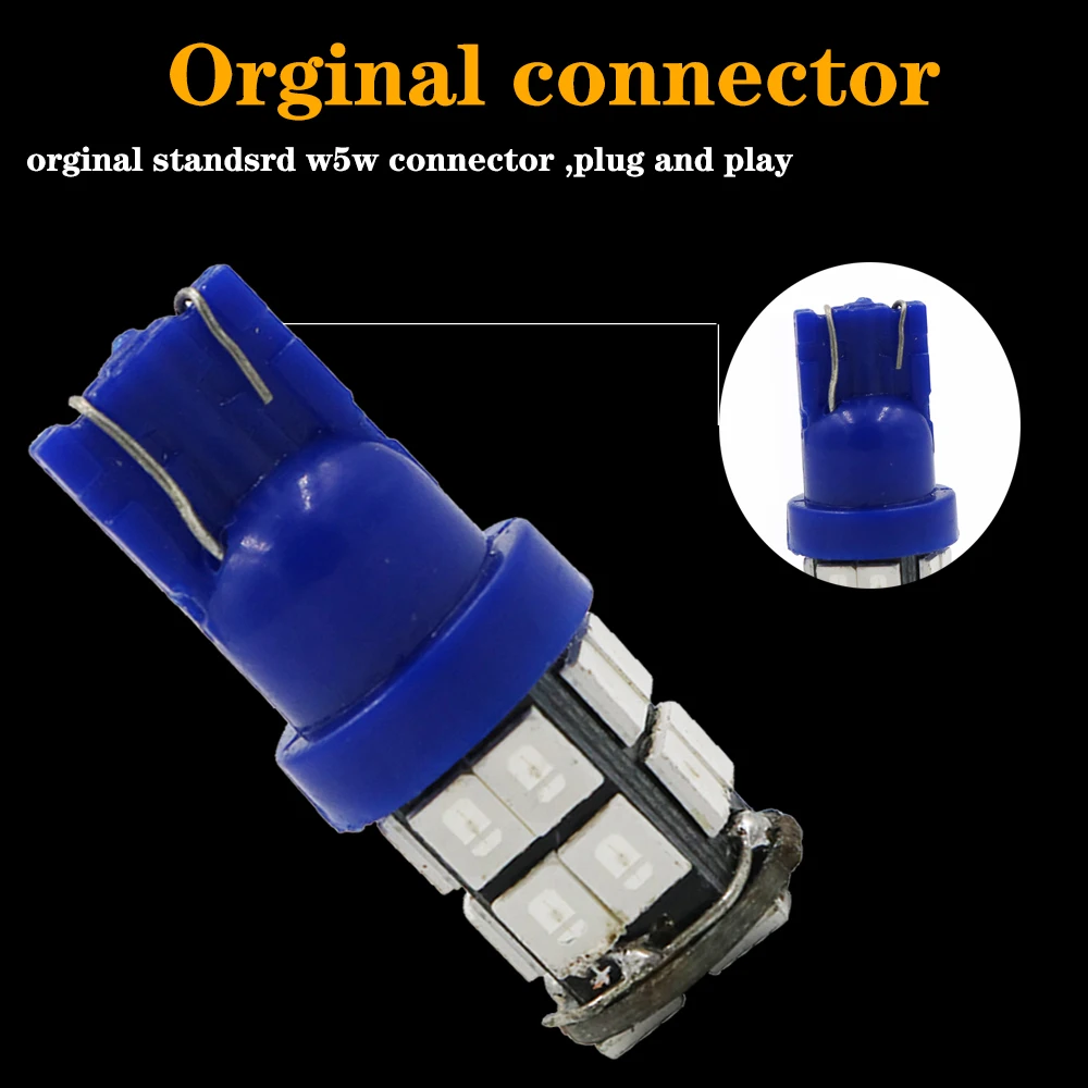 Y 500x W5W T10 Автомобильный светодиодный фонарь 20SMD 2835 168 194 боковые габаритные огни