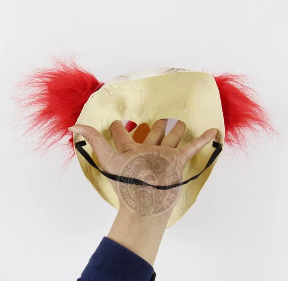 Joker Scary Costume Latex Cosplay Mask Hair Clown It Halloween Party Elm Street Classic High Quality New Arrival Hot Sale | Тематическая