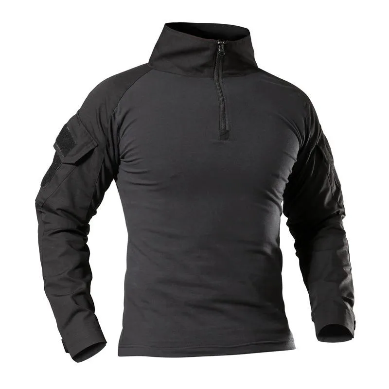 Тактическая рубашка в стиле милитари для мужчин с длинным рукавом Solider Airsoft армейские рубашки Мультикам Униформа лягушка футболки боевая одежда для мужчин