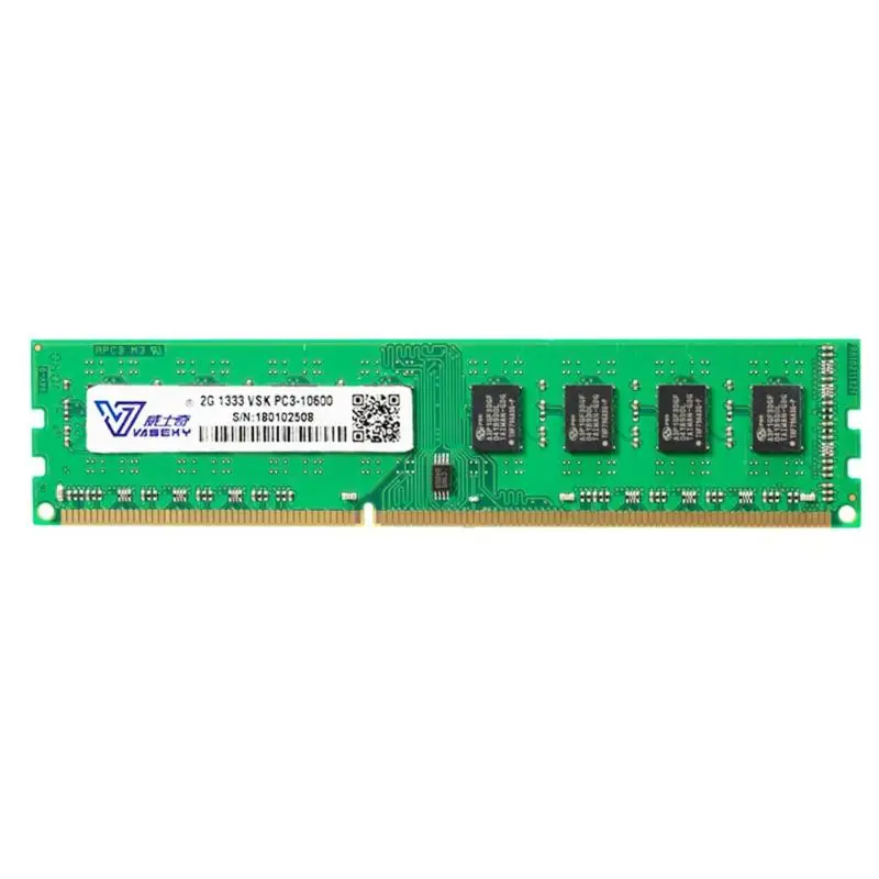 Vaseky DDR3 2 Гб 1333 МГц банк памяти Поддержка двухканальный для компьютера Настольный ПК совместим с материнскими платами Intel/AMD