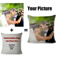 picture here print pet wedding personal life photos customize gift home cushion cover pillowcase polyester pillow case 4545cm