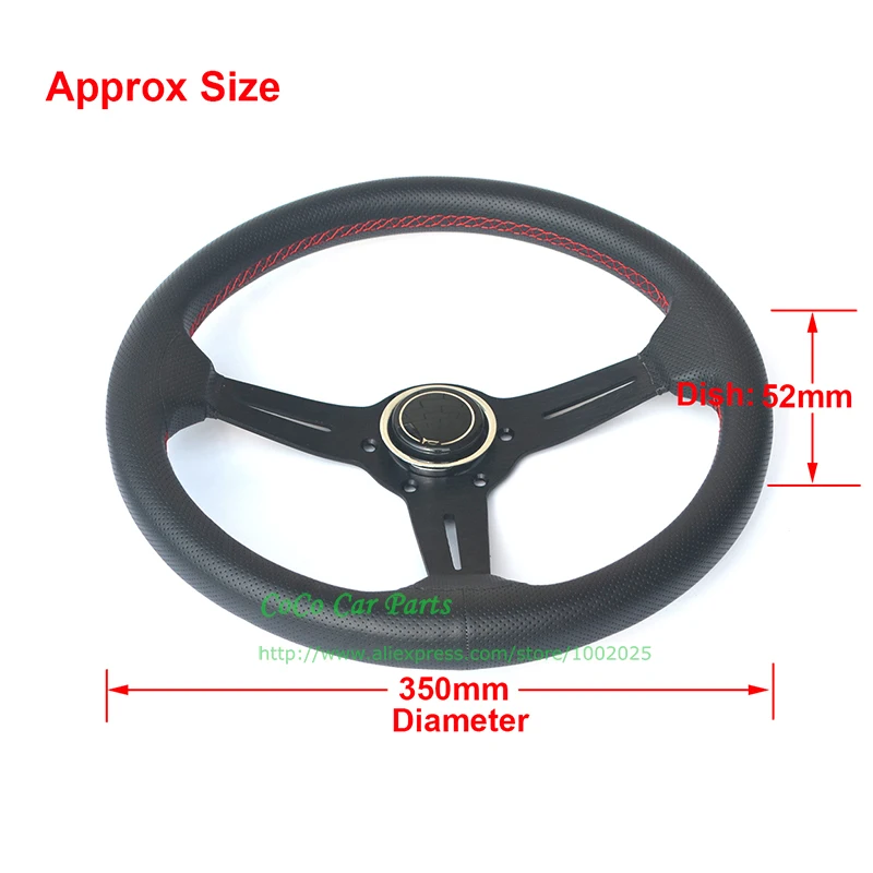 350 мм Универсальная игра из натуральной кожи/гоночный автомобиль ND руль|racing car