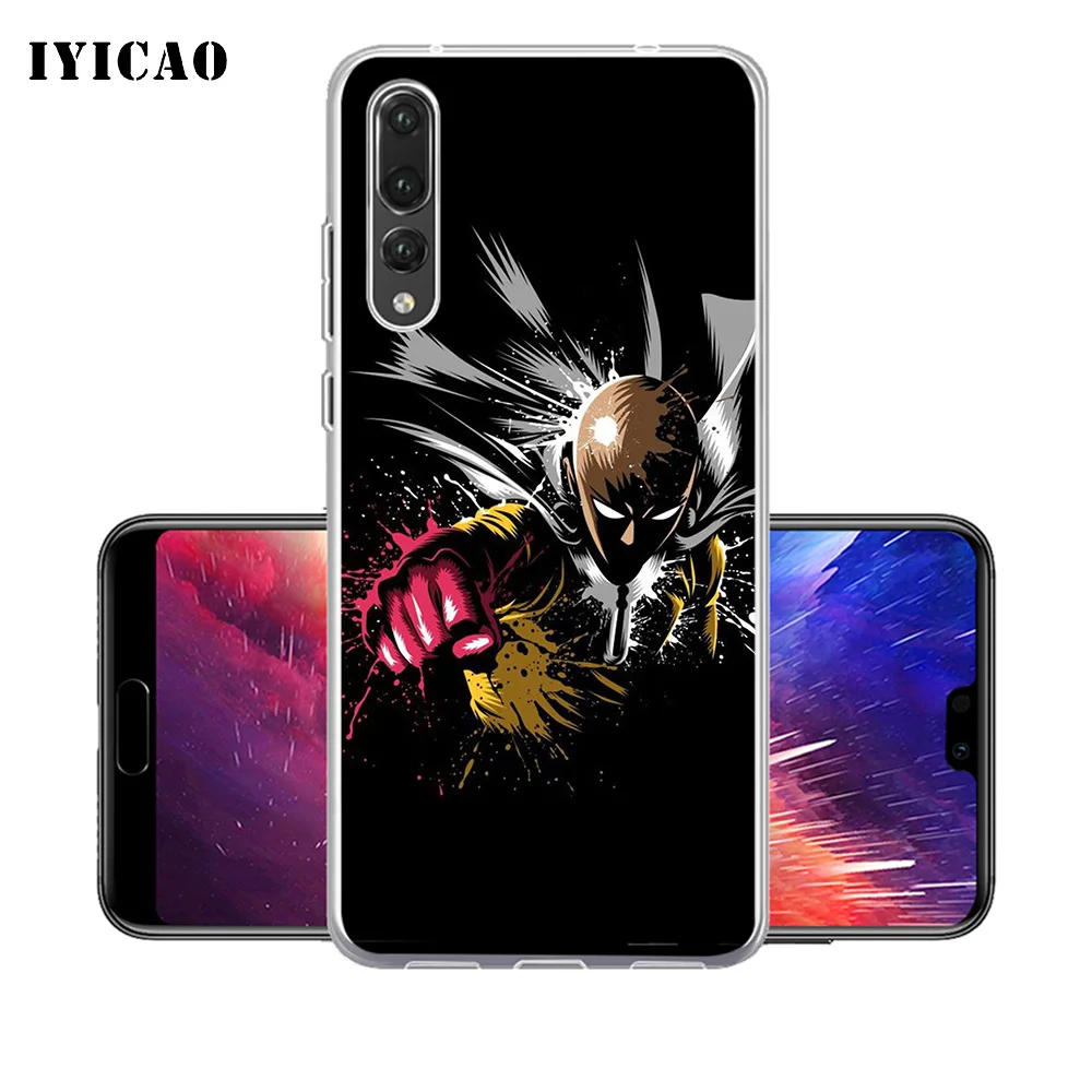IYICAO One Punch Man мультфильм мягкий силиконовый чехол для телефона Huawei P30 P20 Pro P10 P9 P8 Lite P