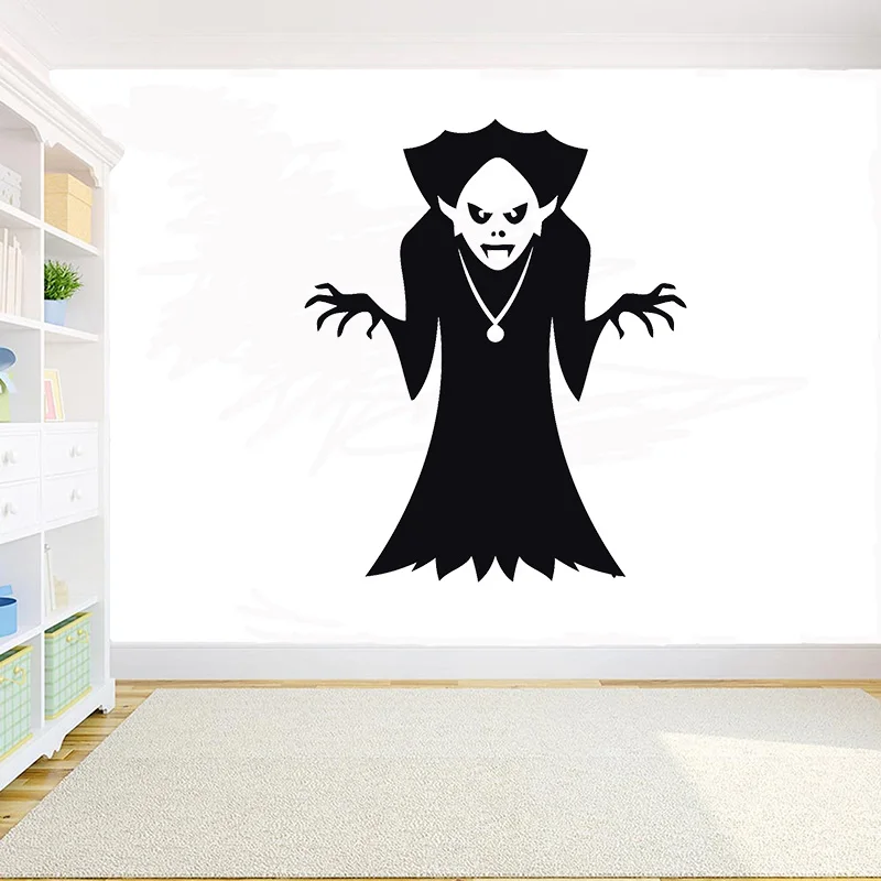 

Halloween Creative Ghosts Wizard vinyl wall decal Halloween Ghost Tree Wall Sticker room Decoration DIY Window Stickers G803
