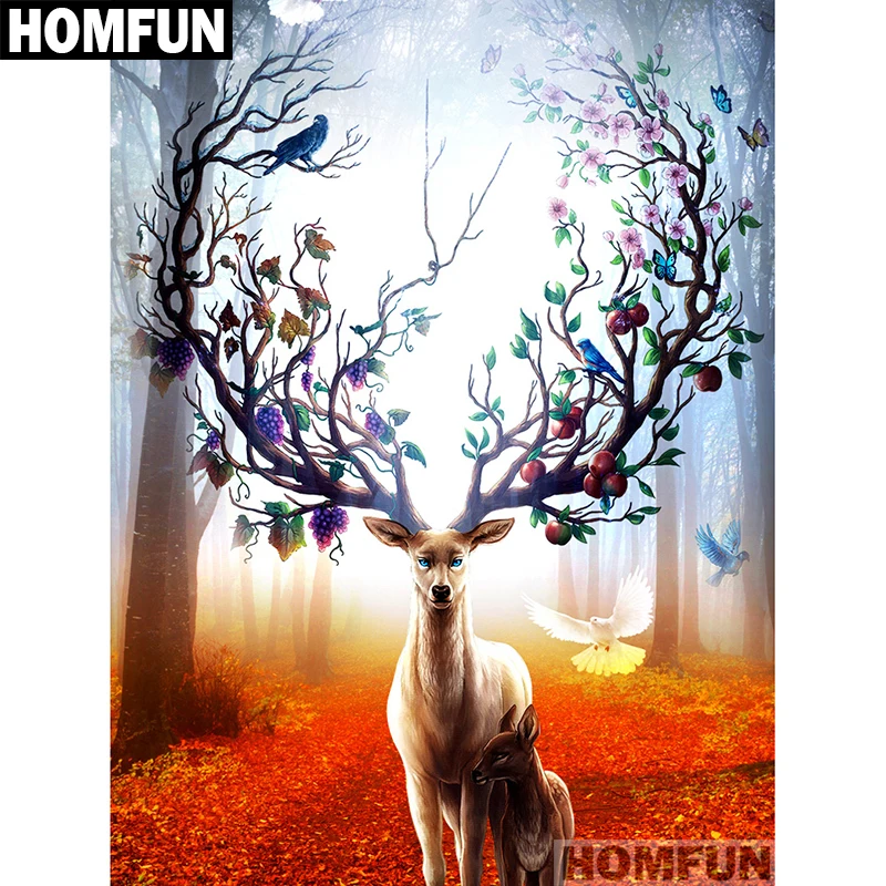 Алмазная живопись HOMFUN A01116 полноразмерная/круглая 5D картина сделай сам с