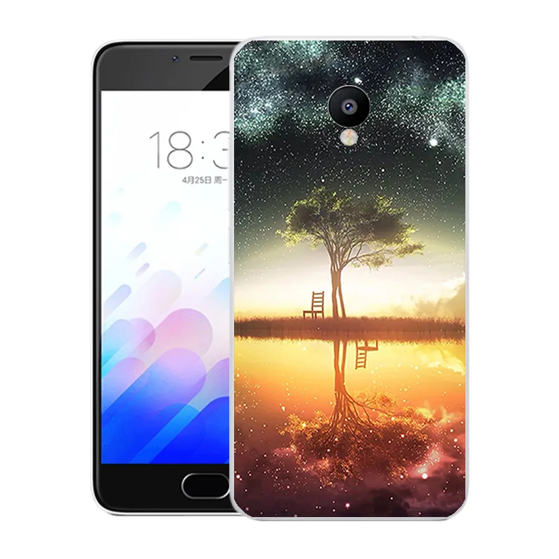 Мягкий ТПУ чехол для Meizu M3/Meizu M3 Mini с текущей печатью M3S/Meizu M3S силиконовый телефона |