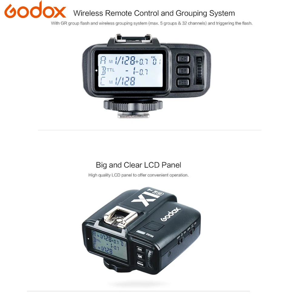 Godox X1t X1 комплект ttl 2,4G беспроводной триггерный передатчик вспышки приемник для Canon для Nikon для sony TT685 V860 II Вспышка speedlite