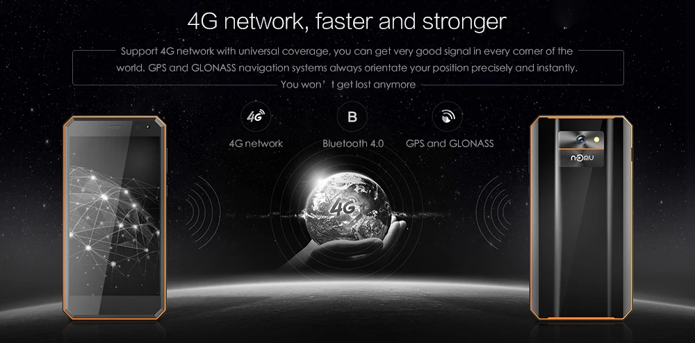 IP68 NOMU M6 4G смартфон 5,0 дюймов Android 7,0 MTK6737VWT четырехъядерный 1,5 ГГц 2 Гб ОЗУ 16 Гб ПЗУ 8,0 МП задняя камера 3000 мАч батарея