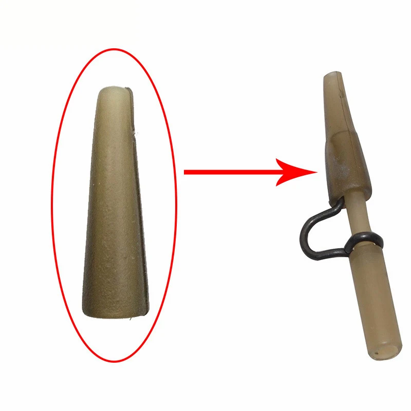 Гиена 100 шт./компл. 2 см Карп Рыбалка хвост каучуков тяжелых Привести Клип оболочка