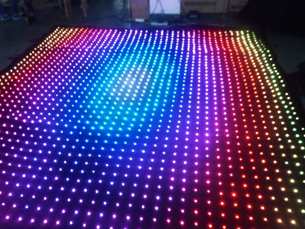 Бесплатная доставка P9 2 м * LED видео занавес PC Режим RGB 3в1 для DJ свадебные фоны