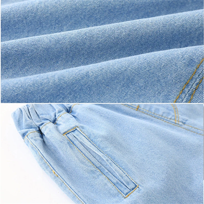 

fashion brand Baby Pants Boys girls spring Casual Shark Pants Cotton Cartoon Denim Jeans Toddler Kids Trousers