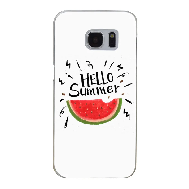 H350 Watermelon Fruit Pink Transparent Hard PC Case Cover For Samsung Galaxy S Note 3 4 5 6 7 8 9 Edge Plus |