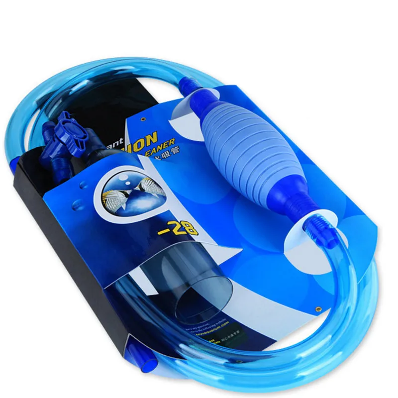 Aquarium Gravel Vacuum Cleaner Tool Siphon Fish Tank Washing Sand Changing Water Semi-automatic Filter Aquario Aquarium Cleaner