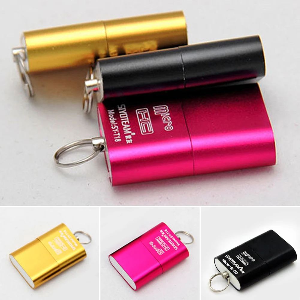Высокоскоростной интерфейс USB 2 0 Micro TF T Flash кардридер адаптер легкий портативный