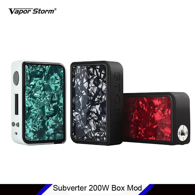 Оригинальный Vapor Storm Subverter 200 Вт коробка мод с полимерная панель TC TCR TFR электронная