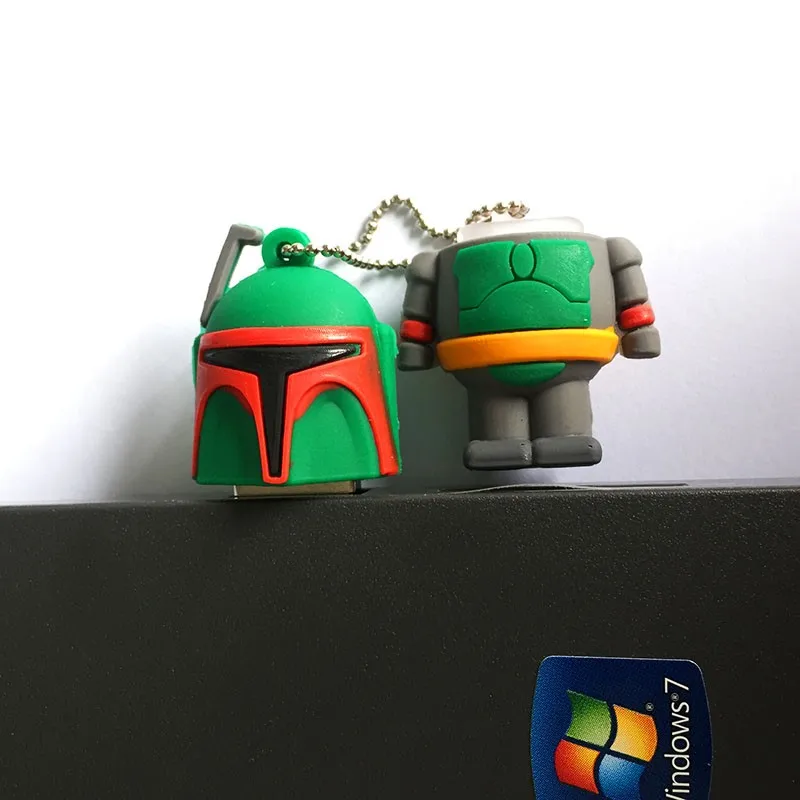 Флеш-накопитель USB 64G Star Wars, флеш-накопитель 32 GB, флешка 16GB R2D2 Darth Vinda 8GB 4GB Maul Bounty Hunter, USB2.0 карта памяти, носитель