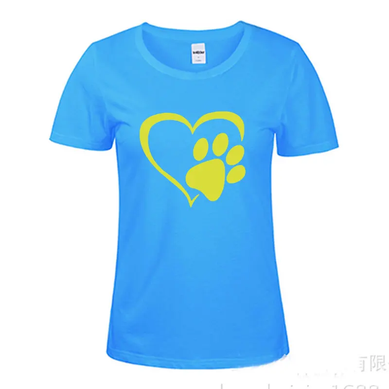 Новинка женские блузки с надписью &quotкошачьи следы&quot летняя футболка топ