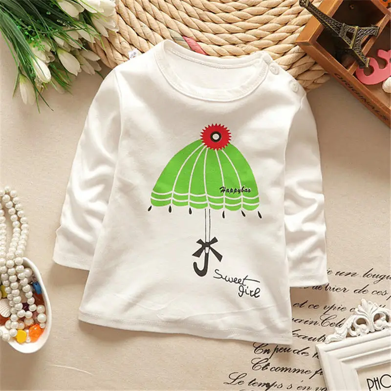 BibiCola/осенне Весенняя футболка для девочек Новинка 2019 года модные хлопковые топы